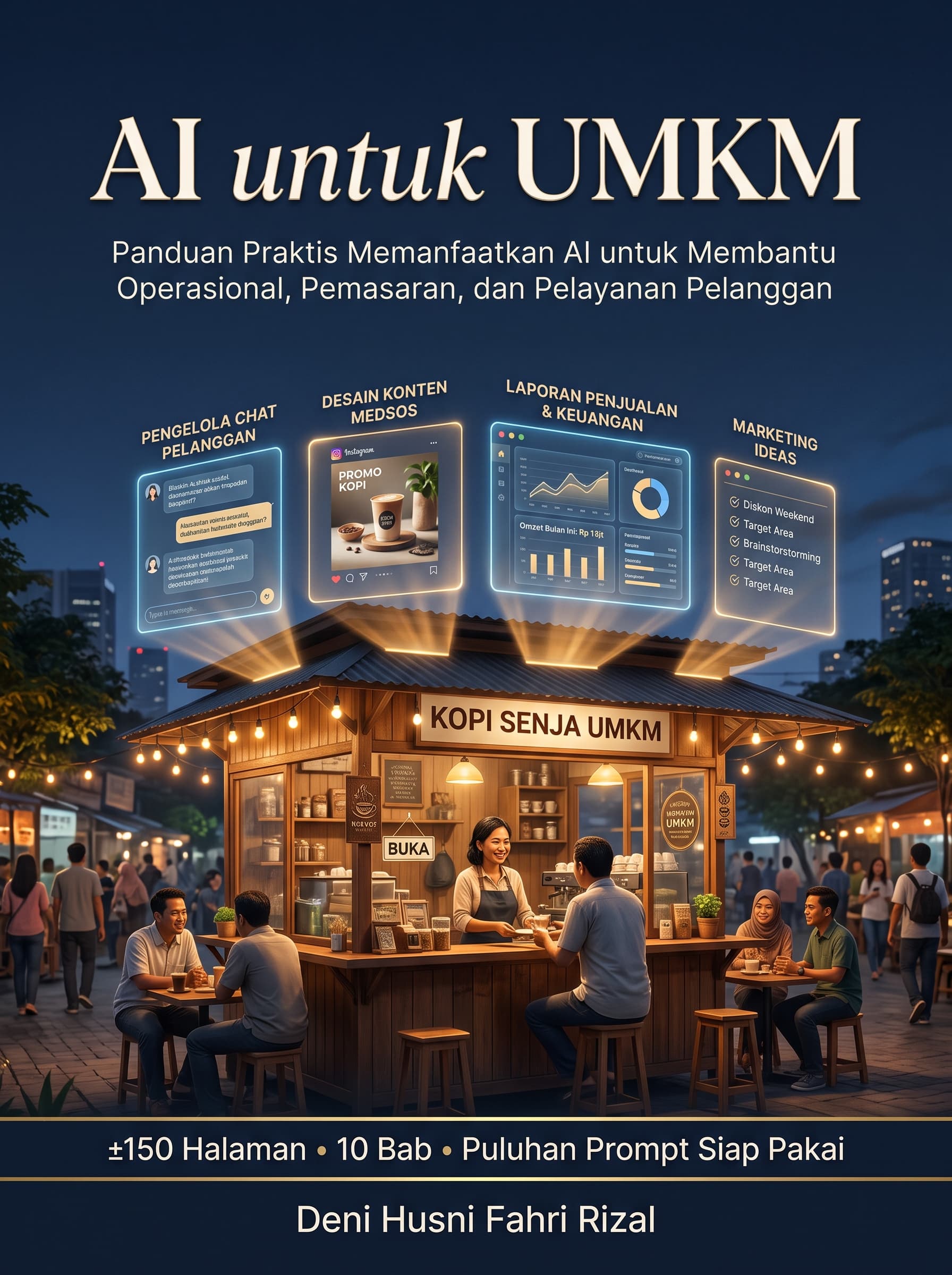 Cover buku AI untuk UMKM — Karyawan Digital untuk Usaha Anda